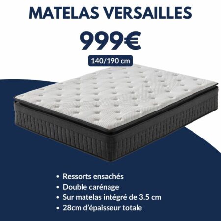 Matelas Versailles 140 x 190 cm