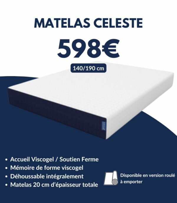 Matelas Celeste 140x190 cm